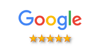 Five star rating on Google