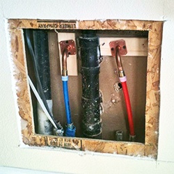 water PEX pipe replacement plumbing near san clemente