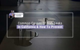 Slab leak in a house in California
